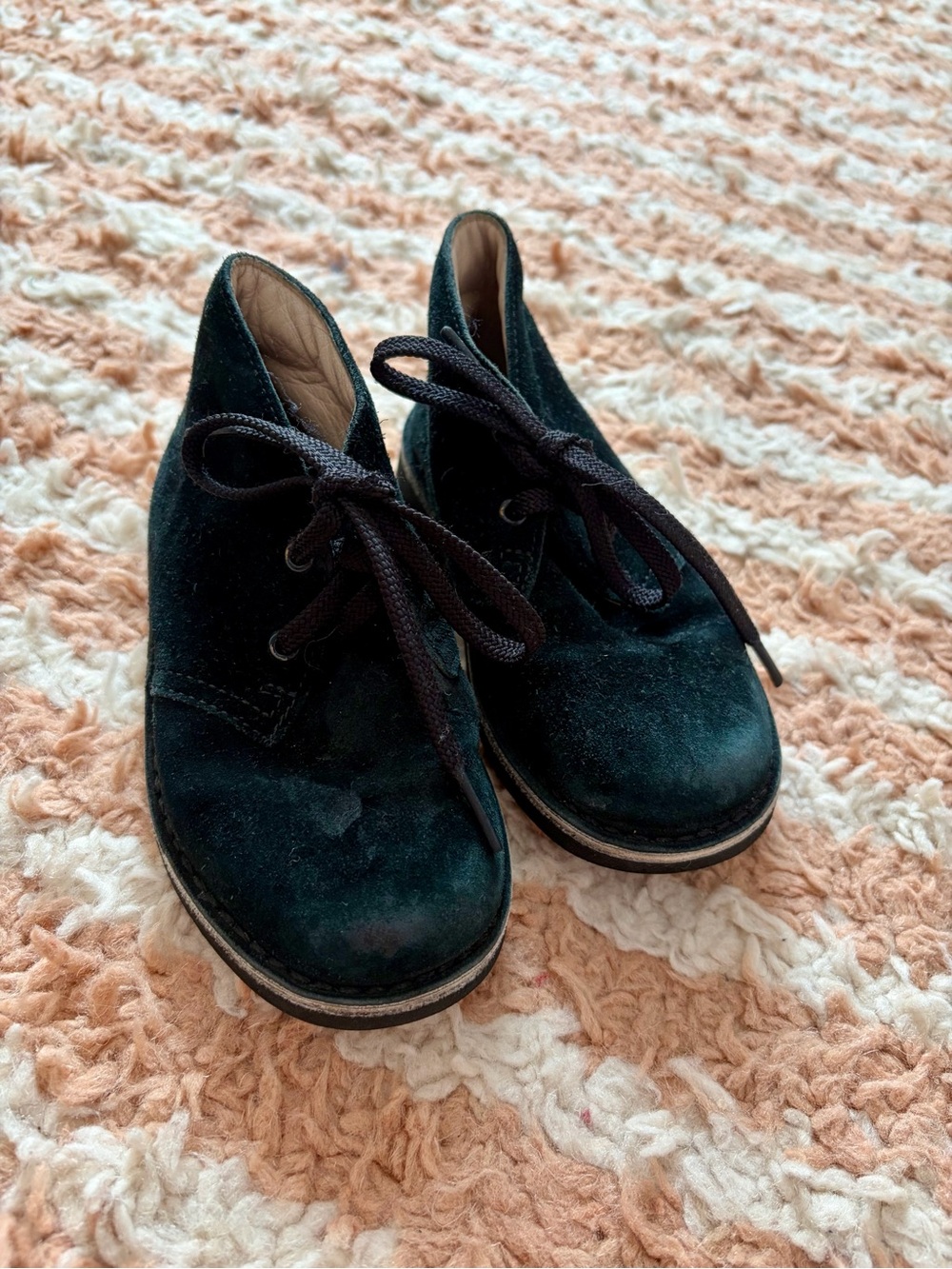 Clarks Black Suede Desert Boots